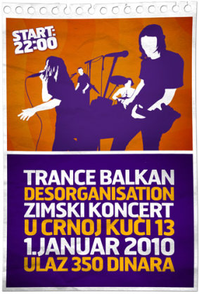 Trance Balkan Desorganisation - Live - Zimski koncert - 1.Januar 2010, Omladinski centar CK13, Novi Sad