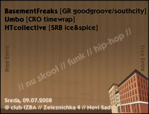 nu skool // funk // hip-hop, Izba, Novi Sad