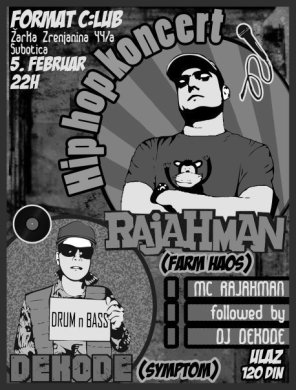 Hip hop koncert + drum and bass, Format c:lub, Subotica