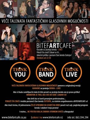 C'mon let's karaoke  / Veče fantastičnih glasovnih mogućnosti, Novi Bitefartcafe, Beograd