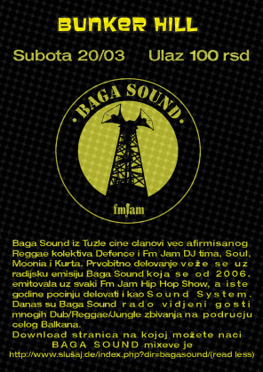 BAGA SOUND / tuzla, Bunker Hill, Novi Sad