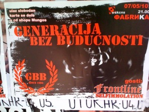 Generacija Bez Budućnosti (Ritam Evrope), SKCNS Fabrika, Novi Sad