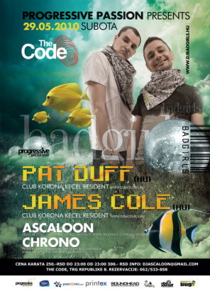 29.05. - BADGIRLS NIGHT, The Code, Subotica