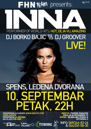 FHN team present's : INNA , Spens, Novi Sad