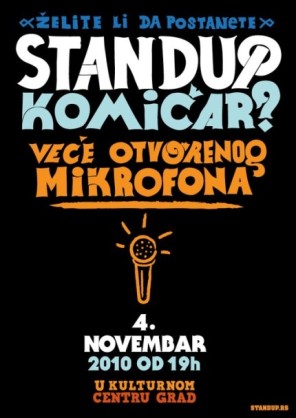 Takmičenje stand-up komičara u Gradu, Kulturni Centar Grad, Beograd