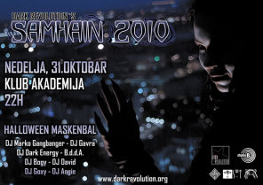 SAMHAIN 2010 - HALLOWEEN MASKENBAL @ AKADEMIJA, Akademija, Beograd