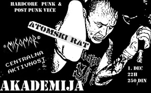 HARDCORE-PUNK-POST PUNK SVIRKA NA AKADEMIJI, Akademija, Beograd