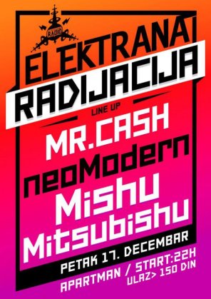 ELEKTRANA RADIJACIJA 6, Klub Apartman, Beograd
