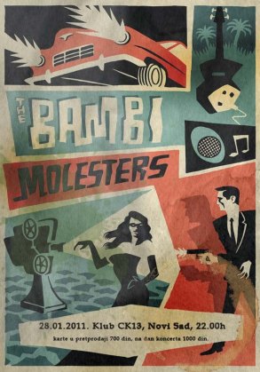 THE BAMBI MOLESTERS, Omladinski centar CK13, Novi Sad