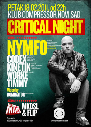 CRITICAL NIGHT w/ NYMFO (NL) , Compressor, Novi Sad