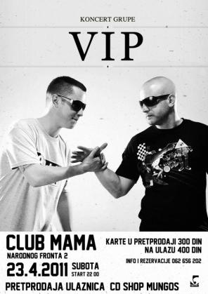 Koncert grupe VIP, Club Mama, Novi Sad