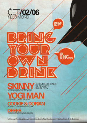 SKINNY & YOGI MAN / FUNKY BUSINESS 'BRING YOUR OWN DRINK' PROMO PARTY, Club "Mond", Vrsac