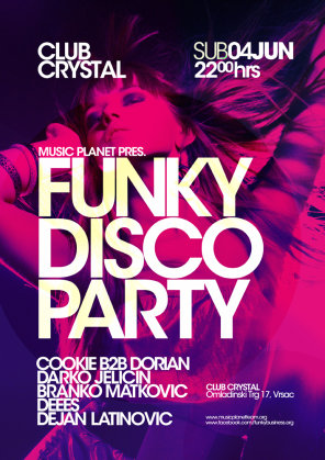 Funky Disco Party, Centar Millennium, Vrsac