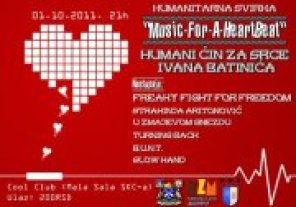 Humanitarni Rock Koncert " Music For A Heart Beat ", Cool club, Obrenovac