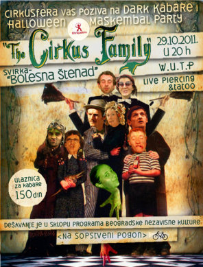 Dark kabare & Halloween maskenbal party, Cirkusfera, Beograd