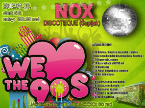 WE LOVE THE 90s, Nox Discoteque, Supljak