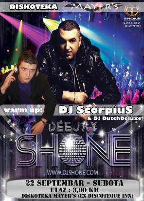 ★★ Diskoteka Mayer`s @ DJ SHONE ★★, Diskoteka Mayers, Sarajevo Bosna i Hercegovina