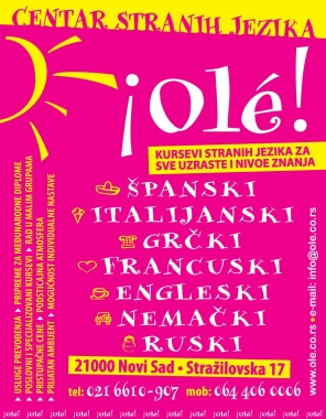 Počeo je upis na kurseve stranih jezika!!!, Centar Stranih Jezika Olé, Novi Sad