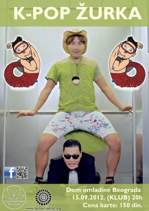 Gangnam style Kpop žurka, Dom Omladine, Beograd