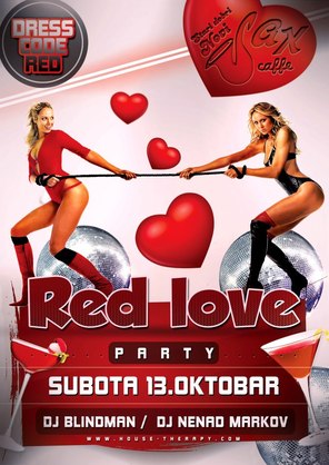 RED LOVE PARTY, Sax Caffe, Subotica