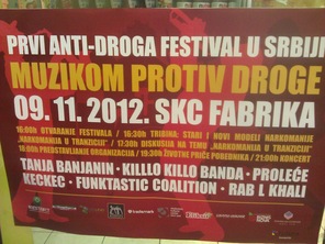 Anti-droga festival, SKCNS Fabrika, Novi Sad
