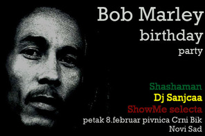 BOB MARLEY BIRTHDAY@CRNI BIK, Pivnica Kod Crnog Bika, Novi Sad