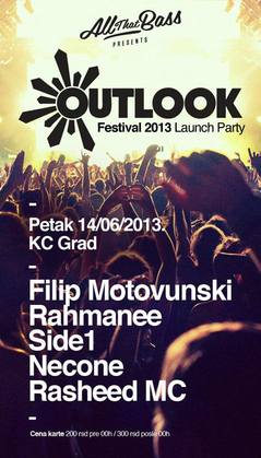 All That Bass X Outlook Festival 2013 Launch Party @ KC Grad , KC Grad, Beograd