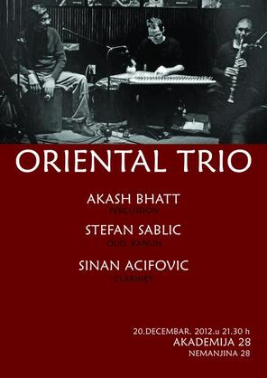 ORIENTAL TRIO u Akademiji 28, Klub Akademija 28, Beograd