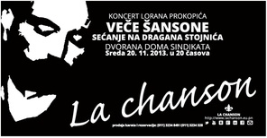 KONCERT Lorana Prokopića - VEČE ŠANSONE, Dom Sindikata, Beograd