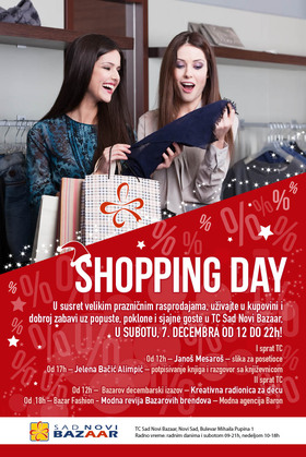 Bazarov decembarski Shopping Day, TC Sad Novi Bazaar, Novi Sad