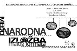 MEĐUNARODNA IZLOŽBA MALOG FORMATA - Galerija KIC Futog, Kulturno - informativni centar Mladost Futog, Futog