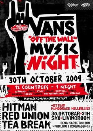 Red Union, Vans Music Night sa Hitman i Tea Break, Studentski kulturni centar, Beograd