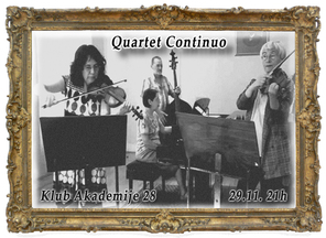 Quartet CONTINUO, Klub Akademija 28, Beograd