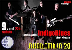 Bluz subotnje večeri: INDIGO BLUES u Akademiji 28, Klub Akademija 28, Beograd