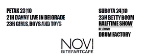  Subota. Betty BooM & Drum Factory, Novi Bitefartcafe, Beograd