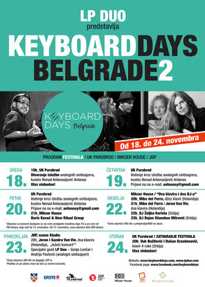 Keyboard Days Belgrade 2 , Jugoslovensko Dramsko Pozorište, Beograd