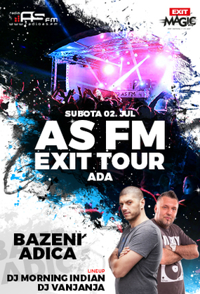 AS FM Exit tour ADA, Bazeni Adica, Ada