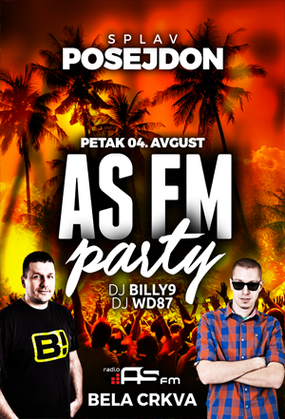 AS FM Party, Splav Posejdon, Bela Crkva