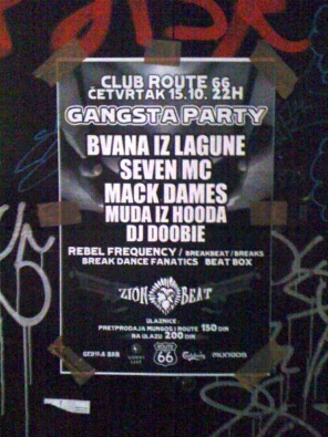 Gangsta Party, Route 66, Novi Sad